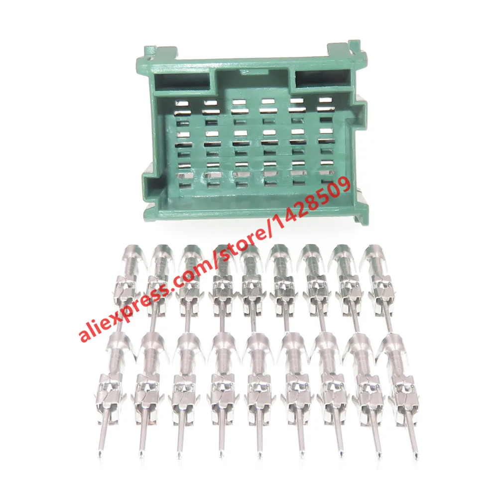 1 Set 18 Pin Car Electrical Connector Auto Unsealed Electric Wire Socket Docking Adapter 1-967624-3 1-967629-3