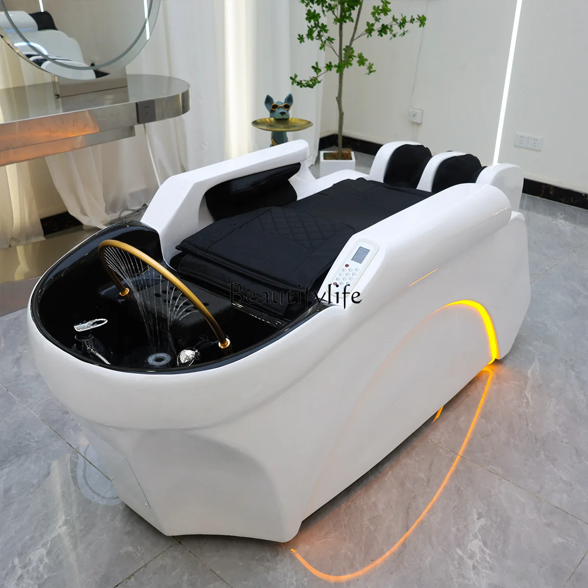 

88.-Electric massage shampoo bed Barber shop Water circulation hair treatment Shampoo bed