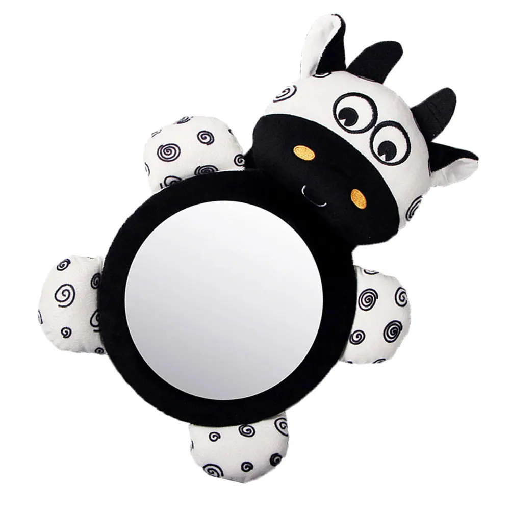 

1Pcs Baby Safety Mirrors Wide Angle Convex Rearview Mirror Child View Car Mirror Easy Adjust Sturdy Base Dual Straps No Wobble