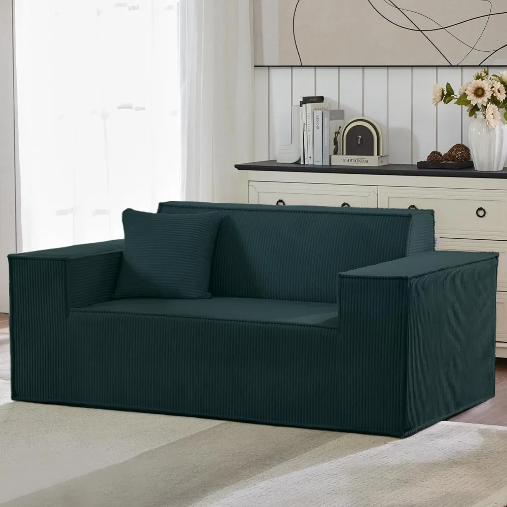 

Cloud Couch With Pillow, Premium Memory Foam, No Assembly Required, Deep Seat Sofa In Box, Space-saving Chair For Home,