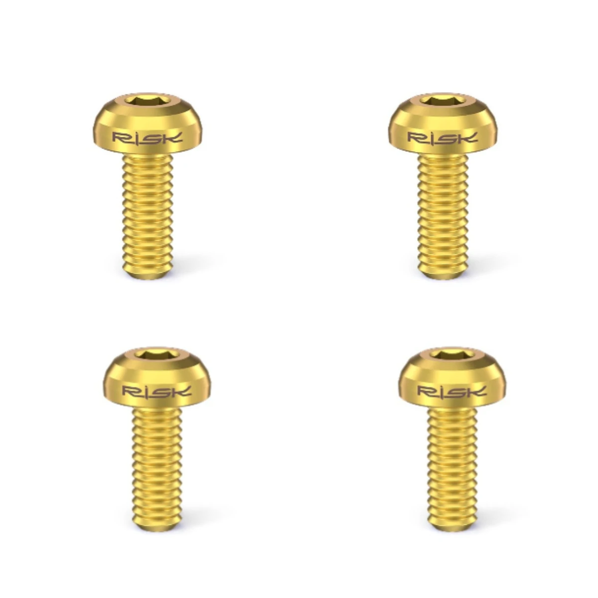2/4 Stück Befestigungsschraube für Wasserflaschenhalter, M5 x 12 mm, Titanschraube mit Flachkopf für Mountainbikes, Rennräder