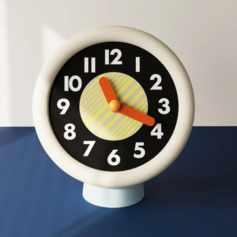 

Luxury Table Clock Silent Aesthetic Desk Clocks Modern Decorative Tabletop Watch Living Room Desktop Watches Table Decorations