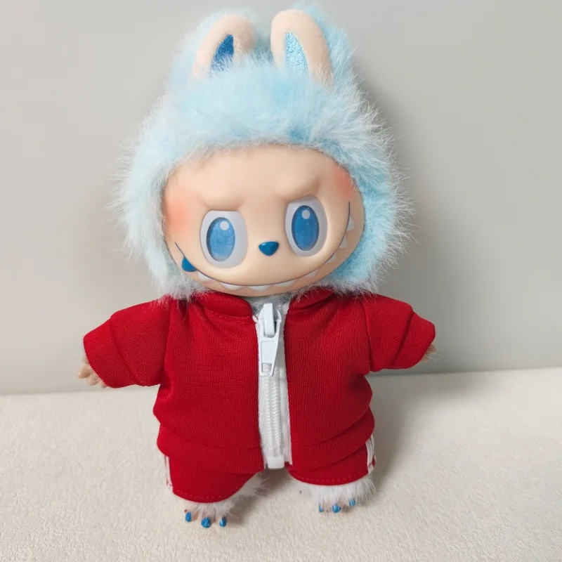 

Для Labubu V1 V2 для Bao-ao наряд, кукольная одежда, модная спортивная одежда, одежда для кукол, толстовки одного цвета, аксессуары для кукол