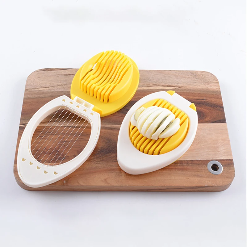 1pc Stainless Steel Multi-purpose Egg Cutter Light and Convenient Creative Egg Slicer Egg Divider Kitchen Accessory