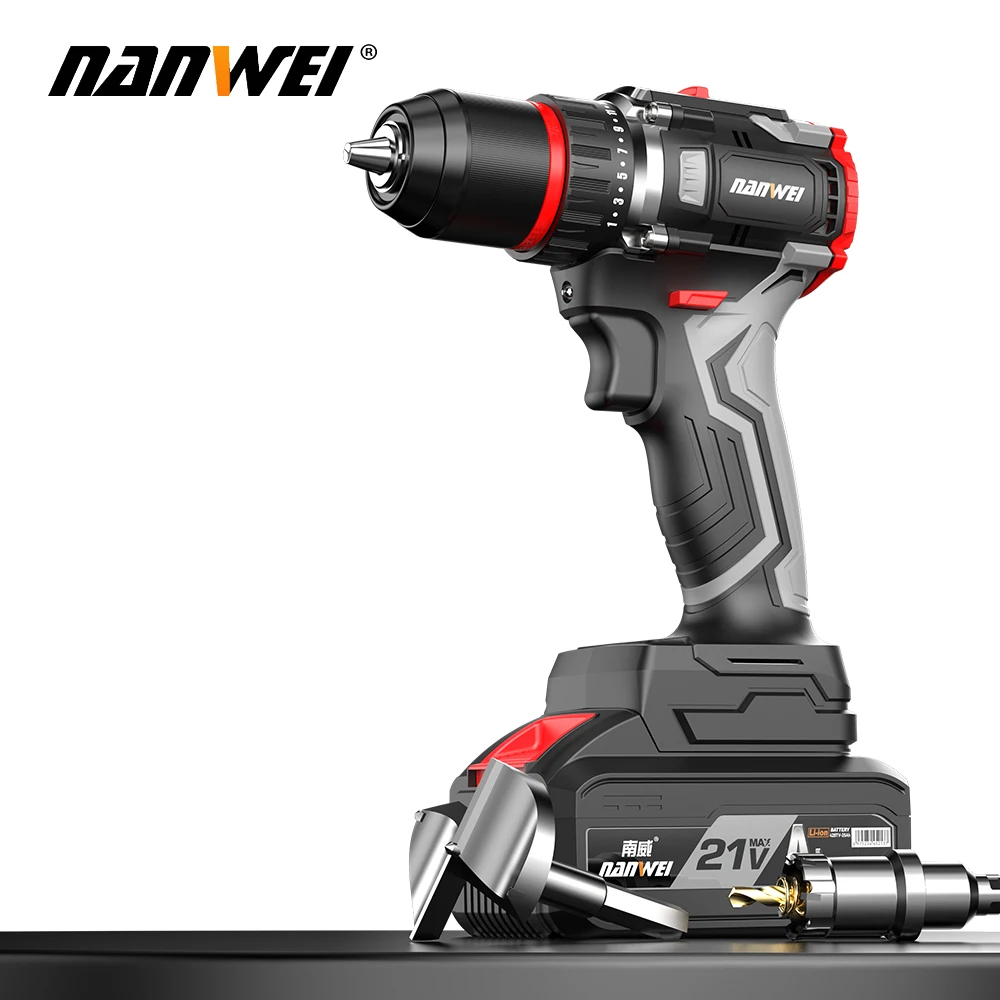 New Design 13mm 21V Professional Electric Drill and Electric Power Tool Sets Machine Electric impact Drill power tools