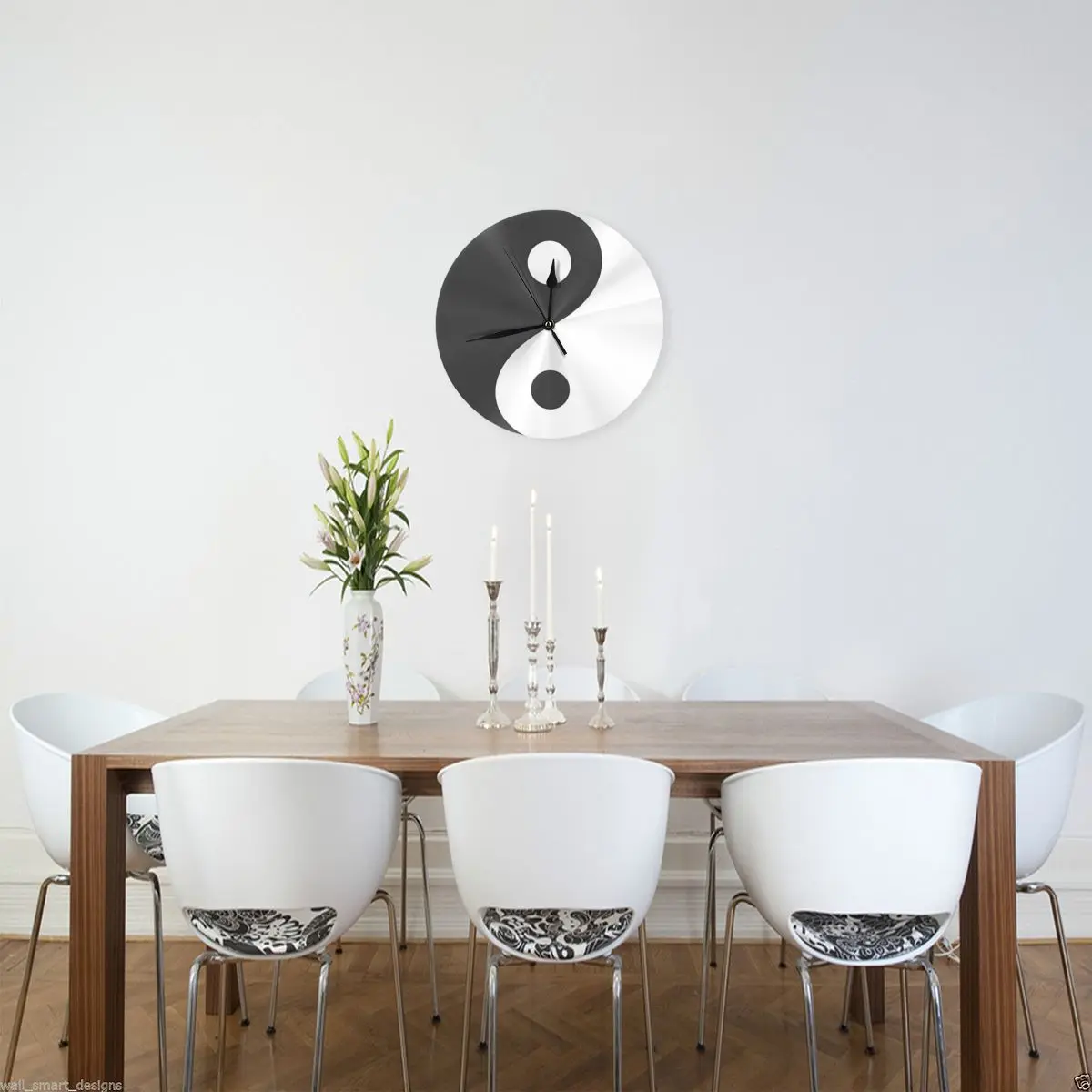 Ying Yang Chinese Symbol Wall Clock Room Decoration Clock Must-have Ornament Round