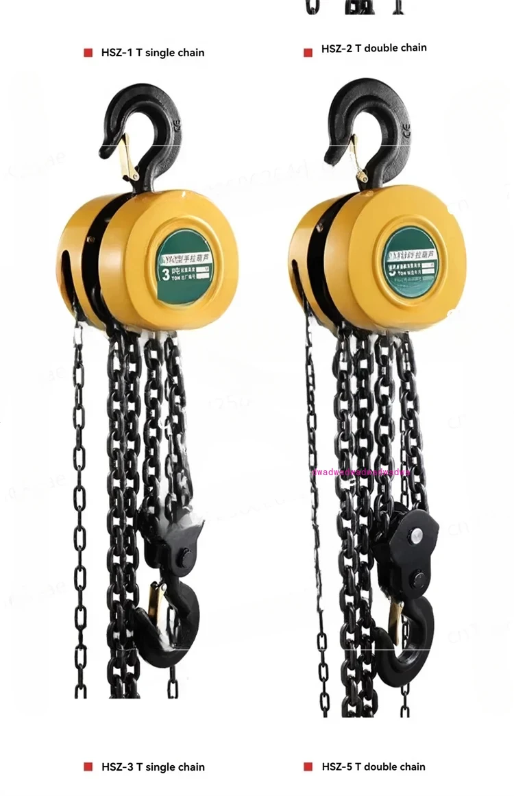 

National standard hand chain hoist 2 tons 1 ton 3 tons 5t round manual hoist chain crane inverted chain hoist