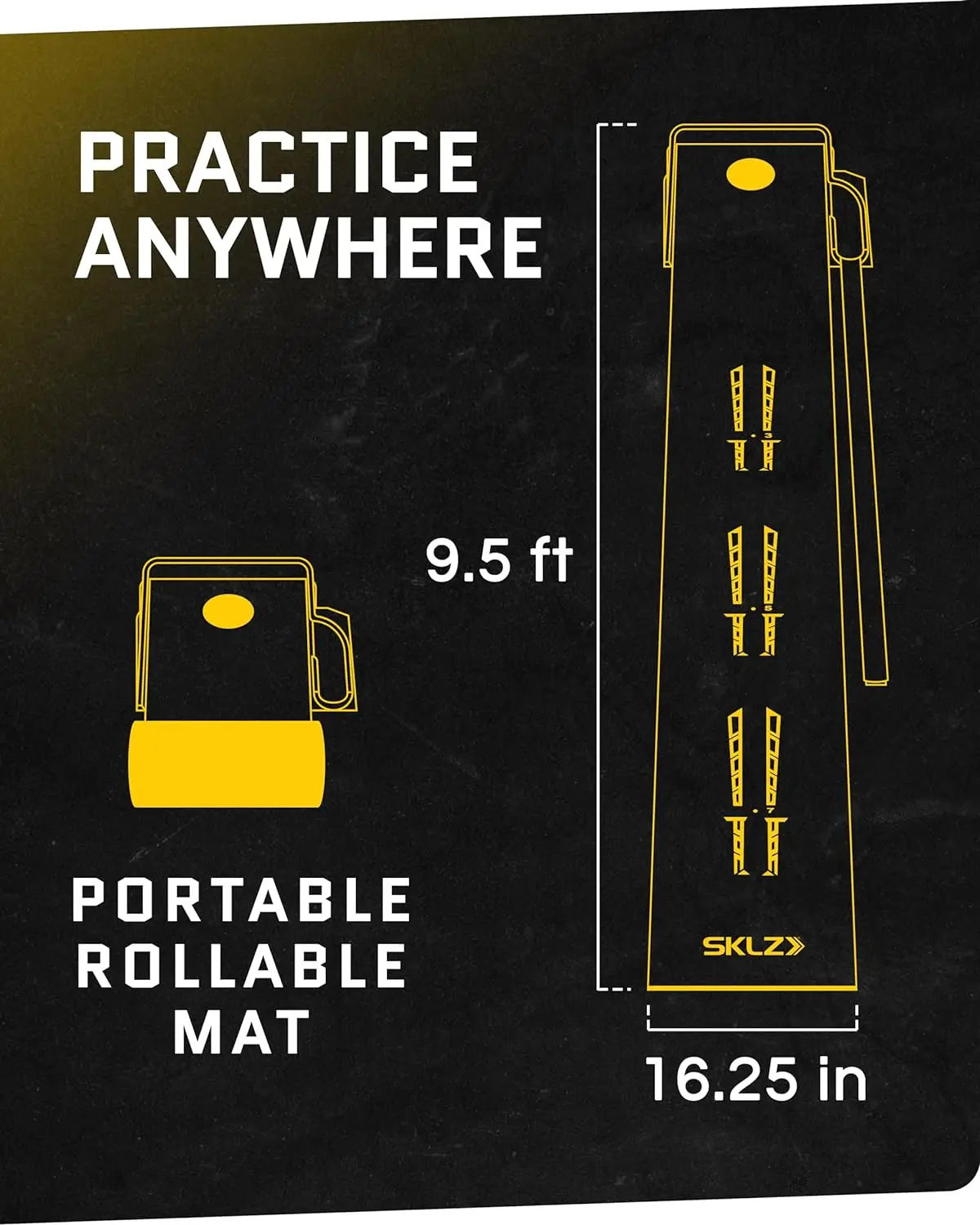 Golf Putting Mat with Auto-Ball Return & Behind-the-Hole Ball Collector