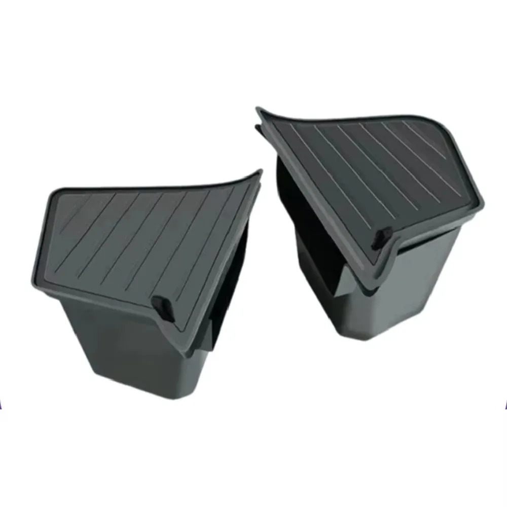 For Tesla Model Y Juniper 2026 Rear Trunk Side Storage Box Cargo Organizer TPE Bin Box Flocking Mat Partition Board Accessories