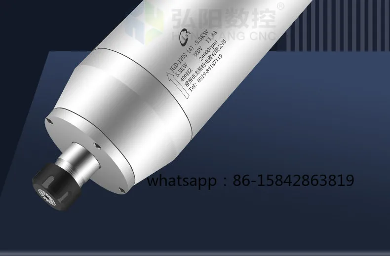 High-speed Water-cooled Stone Electric Spindle Diameter 5.5kw380 Four-bearing Accessories