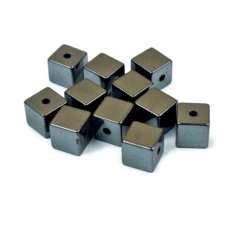 Square Cube Black Hematite Natural Stone Spacer 2/3/4/6/8/mm Loose beads For Jewelry Making Bracelets Necklace Accessories Diy