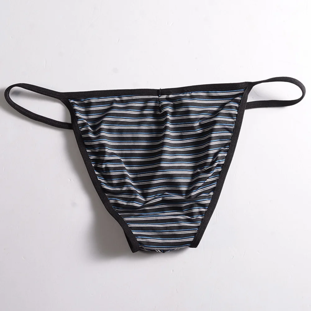 Men's Panties Gay Sissy Briefs Low Rise Lingerie Pouch Hot Man UnderwearBreathable Stripe Underpants Comfortable Trunks Knickers
