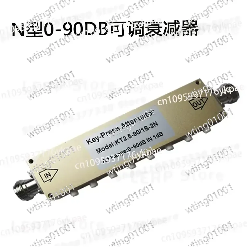 for SMA N Type RF Attenuator 0 to 90dB Step Variable Signal Control High Precision Adjustable Loss Device for Radio Test