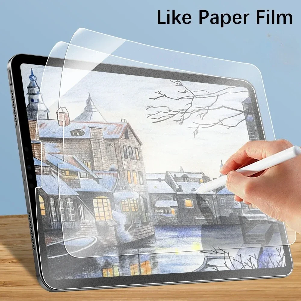

1PC Paper Film Like Protector for IPad 11th A16 2025 10th Pro 13 M4 12.9 Screen for Air 7 6 11 5 4 M3 M2 9th Generation Mini 6 7