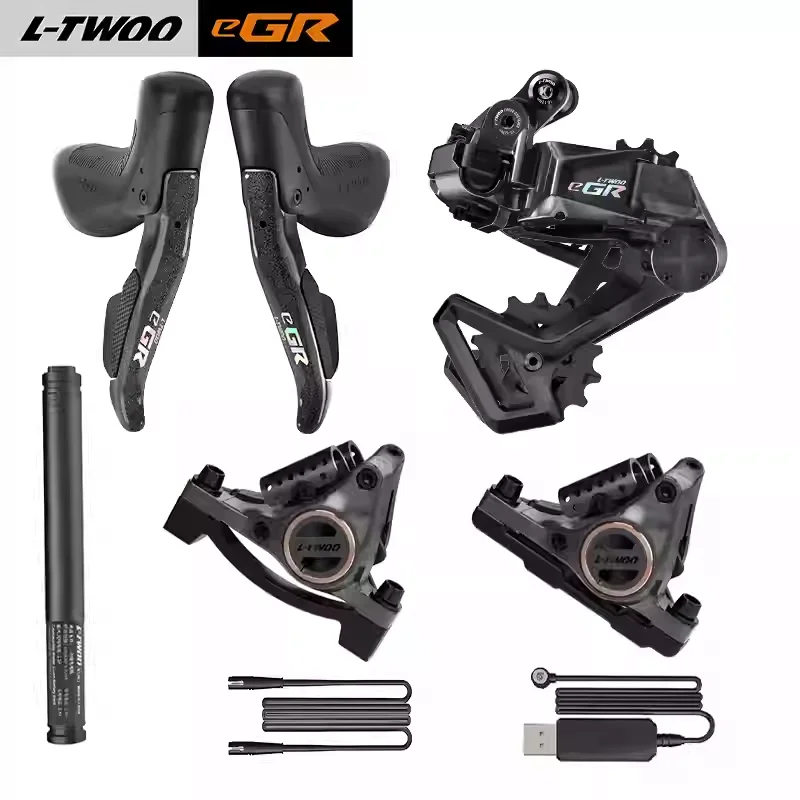 

L-TWOO eGR New Upgrade Gravel Bike Wireless Electronic Shifting Kit Compatible 10-12s Electro-hydraulic Disc Brake