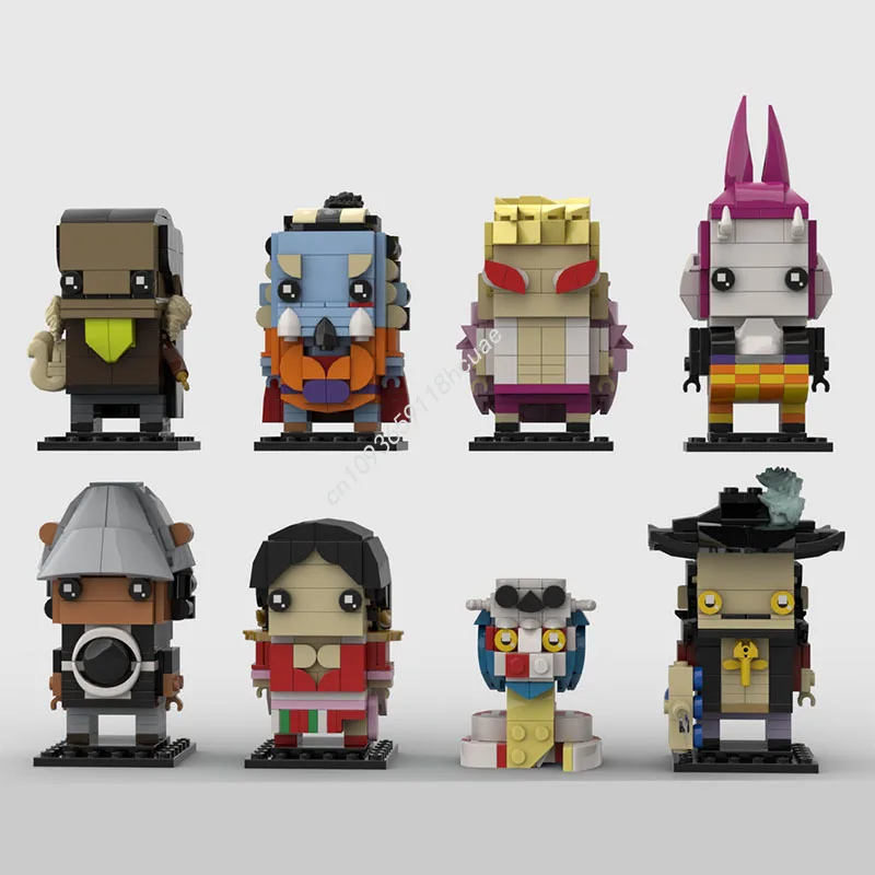 

1218pcs MOC Grand Line Sichibukai Collection Brickheadz Building Blocks creativity Model Education STEAM Learning Constructing