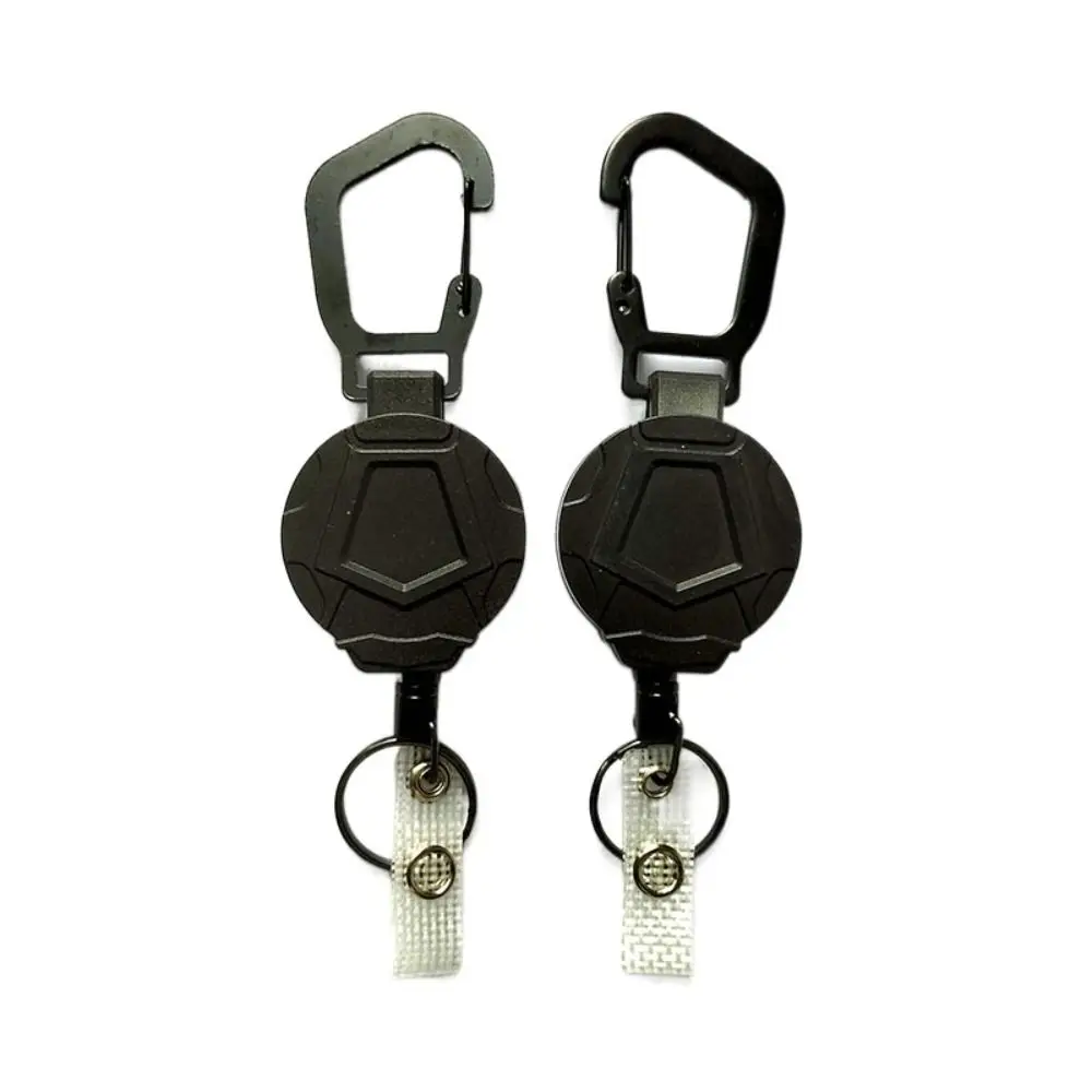 Anti-theft Metal Easy-to-pull Buckle Rope Elastic Keychain Sporty Retractable Key Ring Anti Lost Key Ring Accessories 60cm