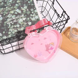 transparent cartoon plum blossom shell bear peach heart backpack, new jewelry packaging box.