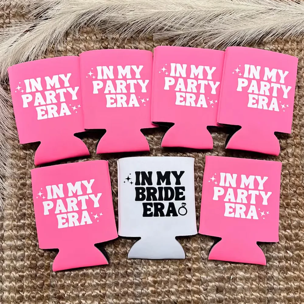 7 قطعة في عصر العروس يمكن تبريد الزفاف العازبة حفلة ديكور للطاولات دش الزفاف تفضل الهدايا لوصيفات الشرف حامل مشروبات