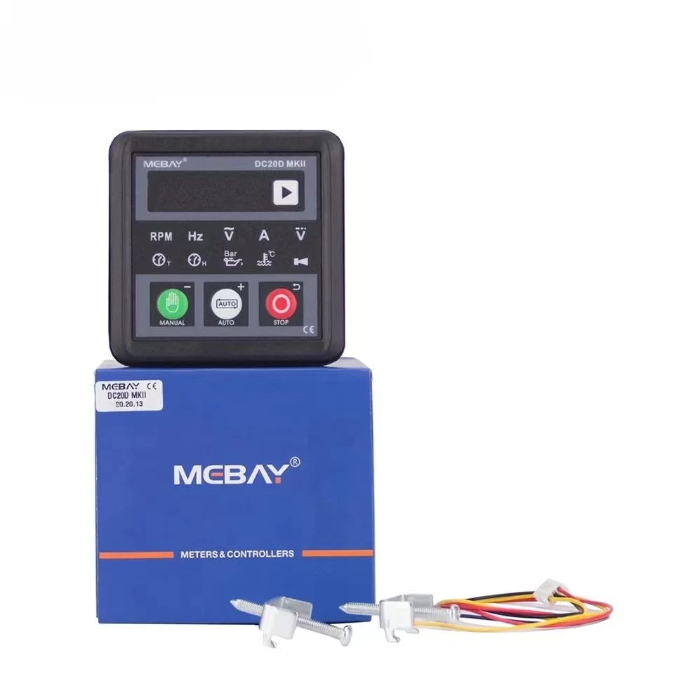 Módulo de Control de generador DC20D MKII Mebay DC20D, Panel controlador de grupo electrógeno diésel pequeño, conexión USB progr