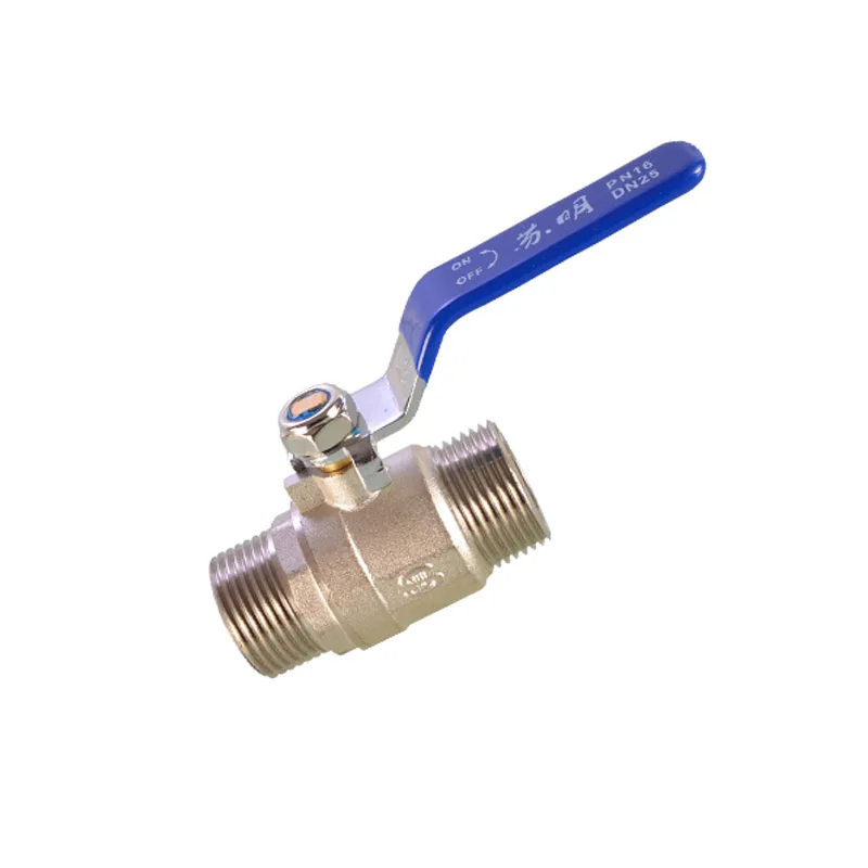 Válvula de bola de cobre BSP 1/2 "3/4" 1 "1-1/4" 1-1/2 "2" rosca hembra/macho válvula de bola de puerto completo con mango de vinilo Válvula de rosca