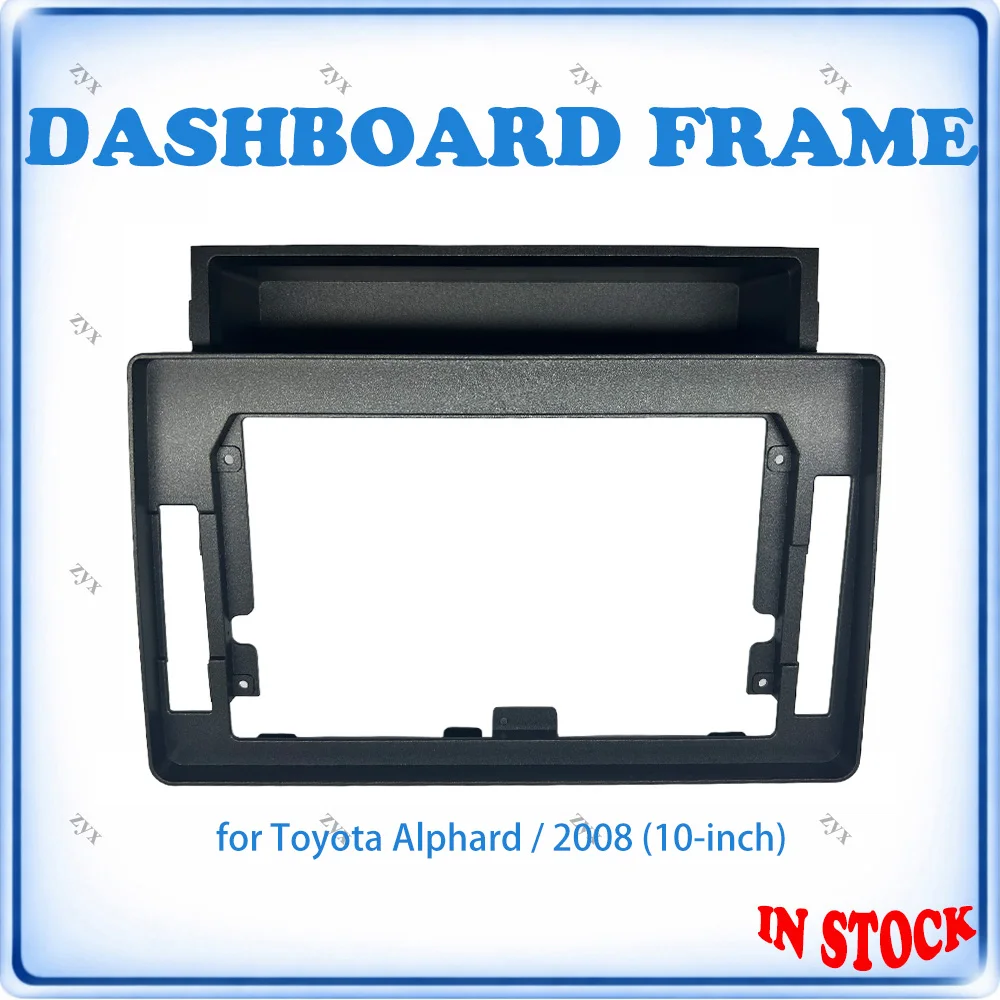 Car Radio Fascia Frame For Toyota Alphard 2008 10 inch Stereo Panel Wiring Harness Power Cable