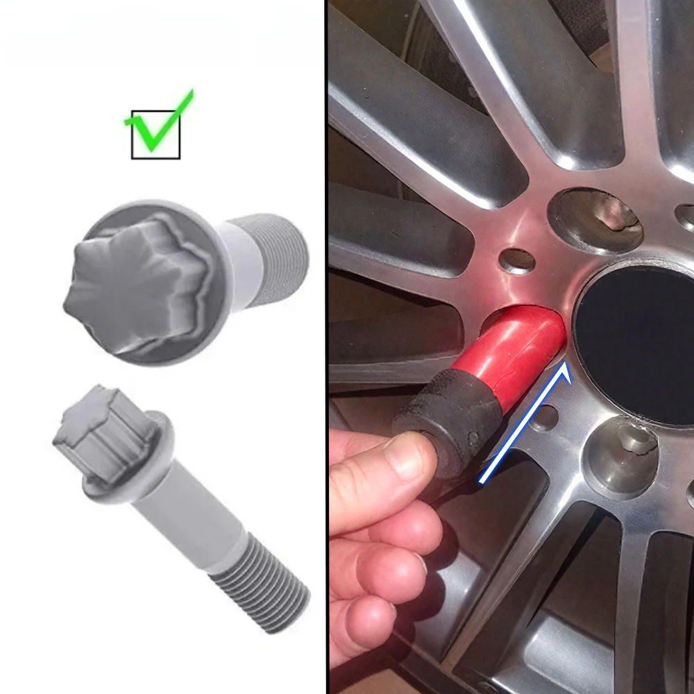 

1pc Auto Accessories Car Wheel Anti-theft Screw Removal Wrench Tire 17mm Lock Protect Repair Tool for Mercedes Benz S Series