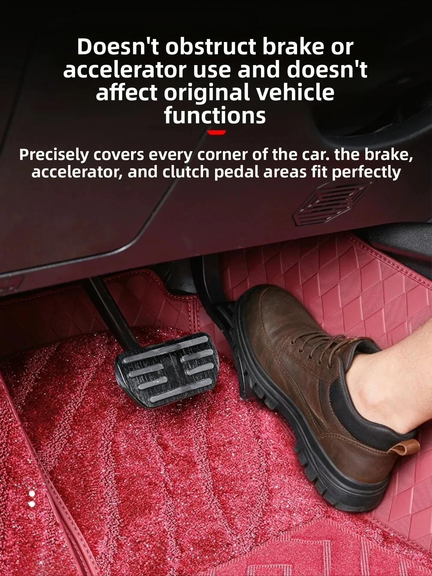 For GWM Tank 300 2026 Car Full-Coverage Floor Mats Wear-Resistant Double Layers Leather+Starry Sky Foot Carpets Accessories detail image 7