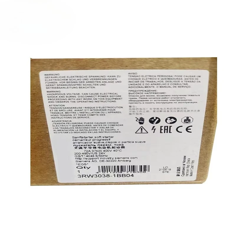 

Контроллер программирования Plc 3RW3038-1BB04 Plc Pac и специальные контроллеры, новый оригинальный модуль ПЛК на складе