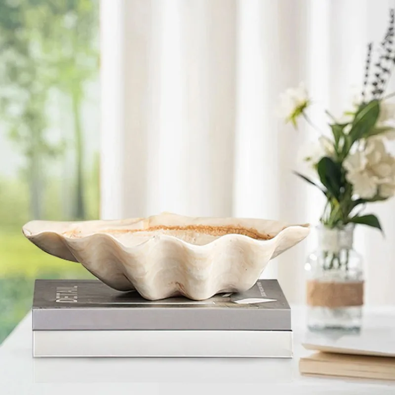 Shell-shaped Storage Trays Retro  Fruit Plate Creative Decorative Table Center Tray Nordic Kitchen Organizer Home Furniture