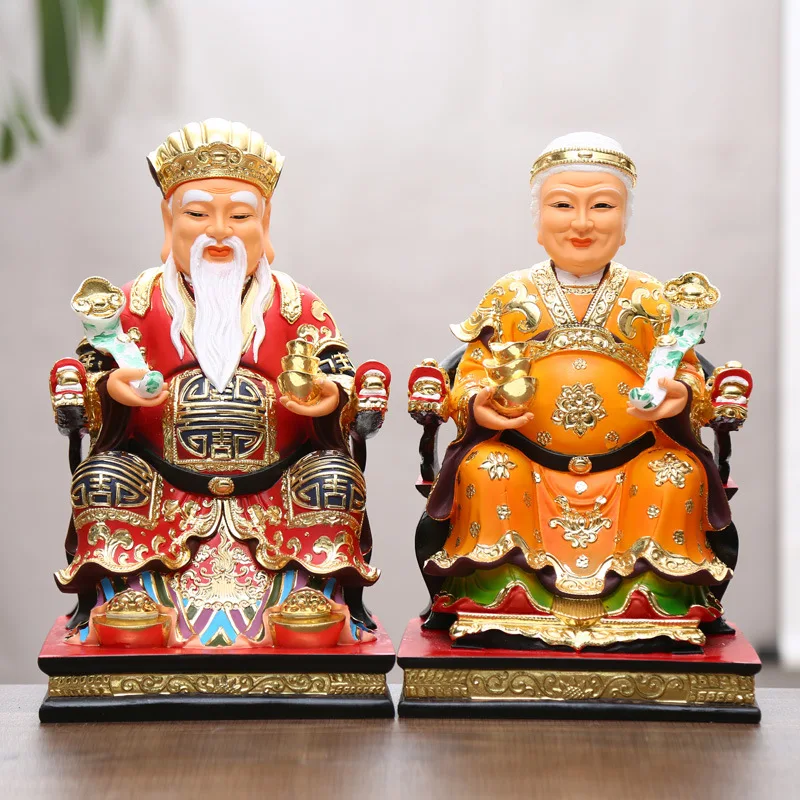 Dedicated to the land, the public land,  statue of  goddess,  decoration of Ford Zhengjun,  landlord