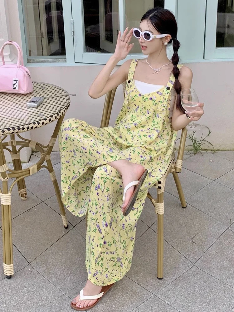 

NORA Original Oversize Wide Leg Jumpsuit Women's Summer Cool Thin Drapey Loose Fit High Waist Long Pants Commute Sle