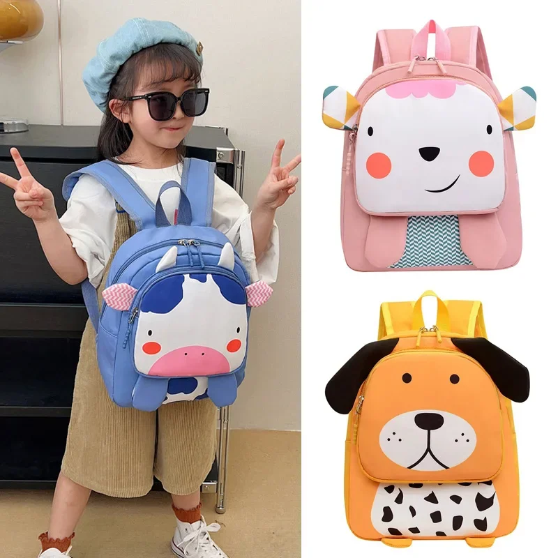 Cartoon Kindergarten Backpack for Children Bag Animal Kids School Bags for Boys Girls Korean Baby Backpack Bags 2-6Y