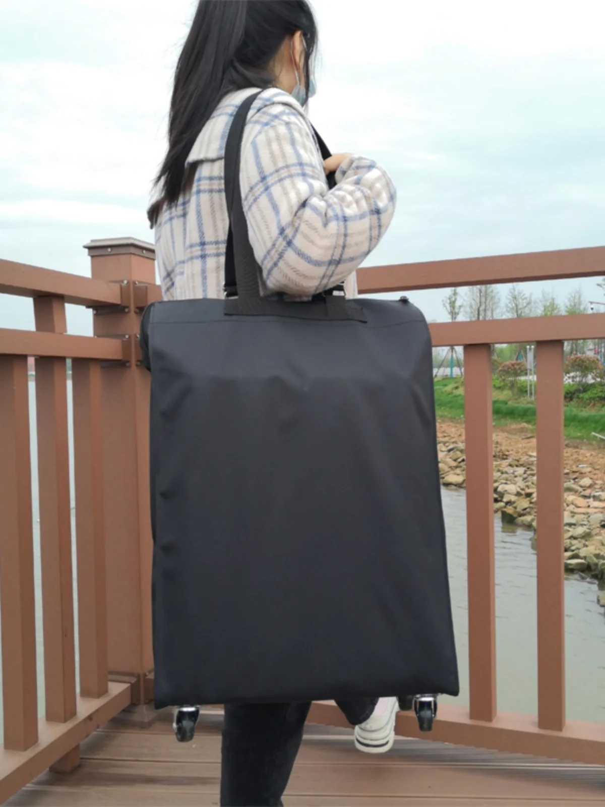 Bolsa de viaje de tela Ox de an capacidad con ruedas, bolsa de cras de mano a la moda, bolsa de embalaje de na...