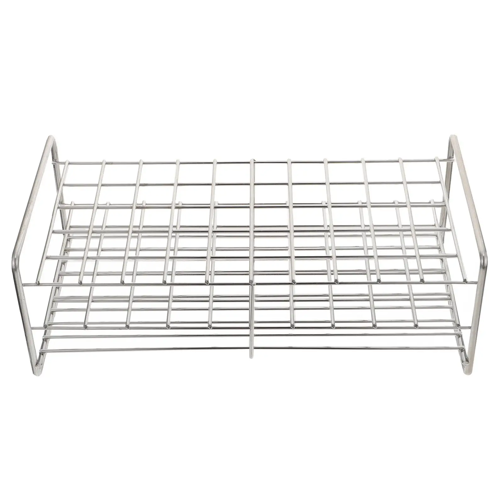

Stainless Steel Test Tube Rack 50 Holes Laboratory Holder for Jewelry Beads Gumballs Candy Scientific Supply Square Container