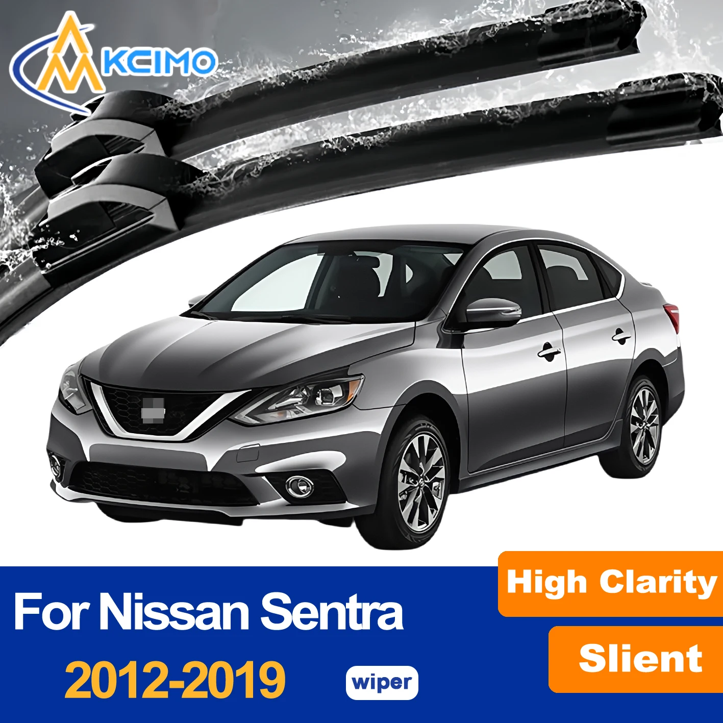 

2-Pack Front Windshield Wiper Blades For Nissan Sentra B17 2012-2019 - Exact Fit Replacement (Driver & Passenger Side)