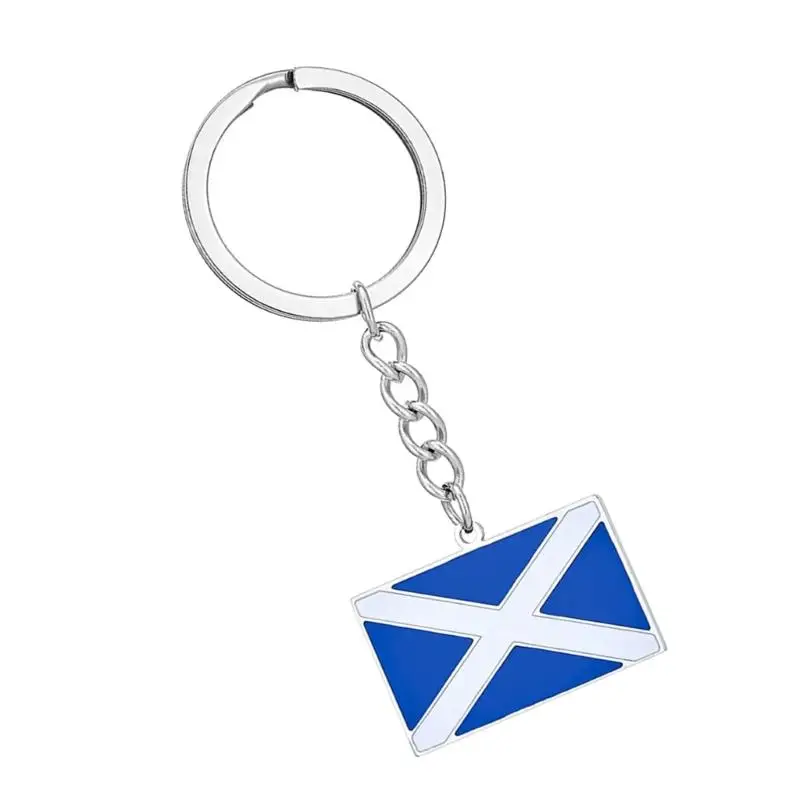 P9FE Einzigartiger Schlüsselanhänger mit britischer Flagge und schottischem englischem Detail, für Geschenke und Souvenirs – Detail 8