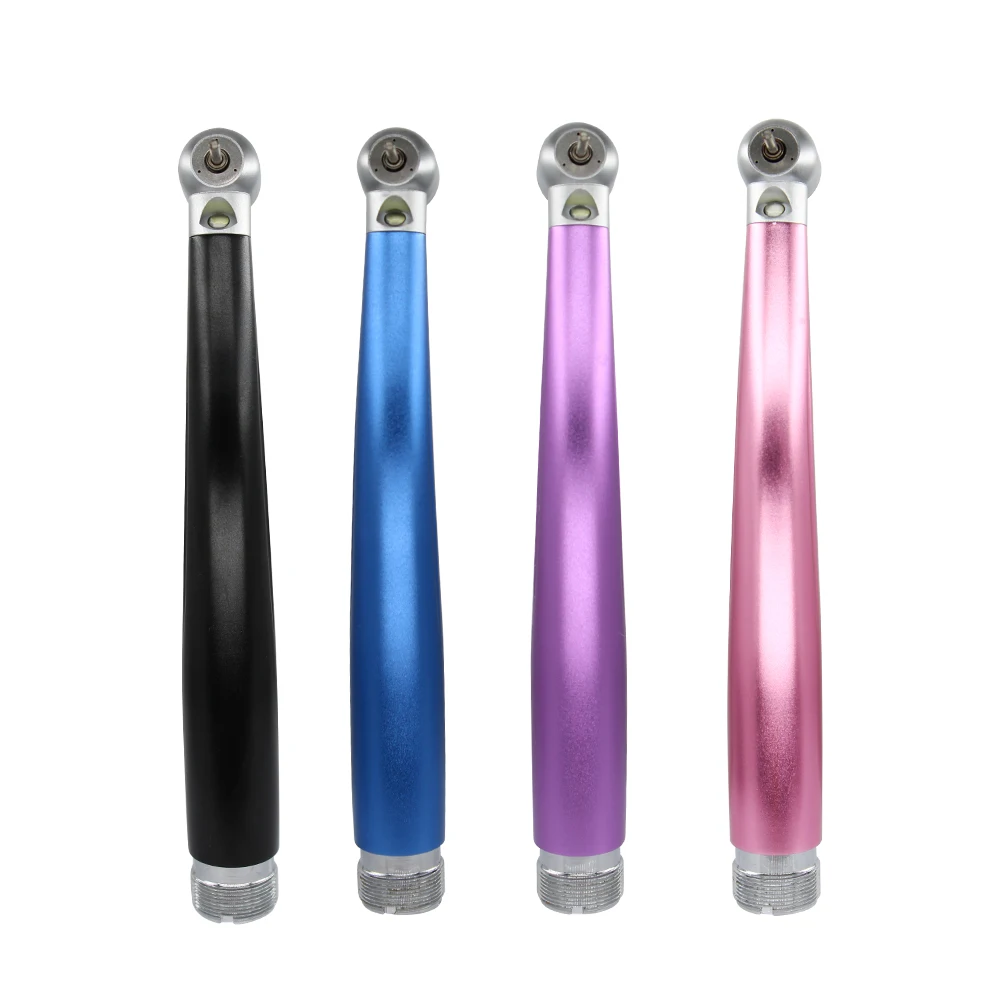 

Popular Dental LED High Speed Handpiece Color Optional 2/4 Holes 3 Way Spray Push Button for Dentist Tool