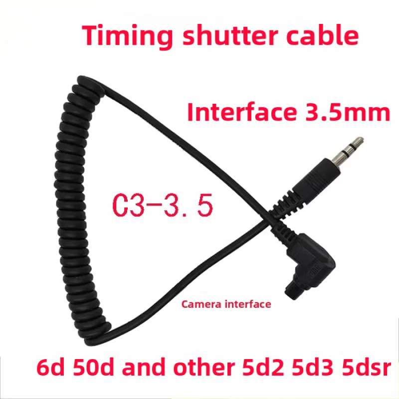 

C3-3.5mmTiming Shutter Connection Cable for Canon5D3/5DS/R/5D2/5D 6D 7D 1DXCamera Accessories