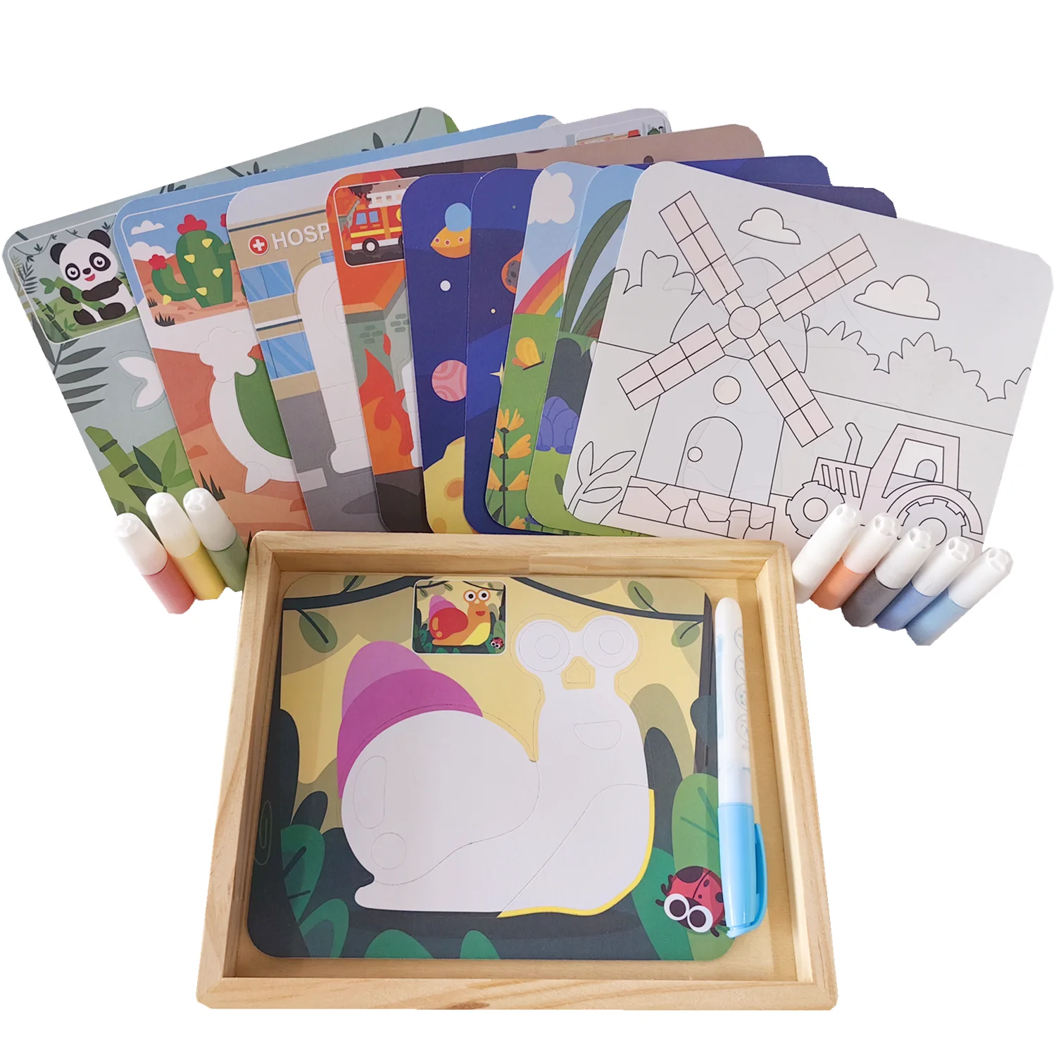 新しい子供用木製砂絵落書きゲーム教育用砂場実践スキルトレーニング描画おもちゃ子供向けギフト