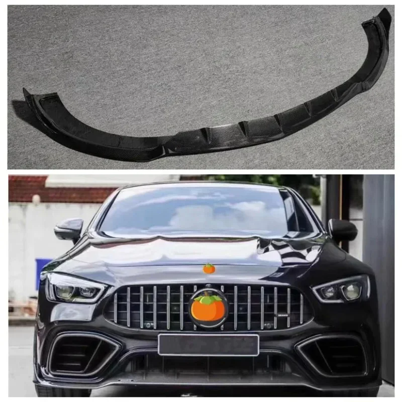 

For Mercedes Benz GT63 2015-2022 Real Carbon Fiber Front Bumper Lip Spoiler Full Body Kit