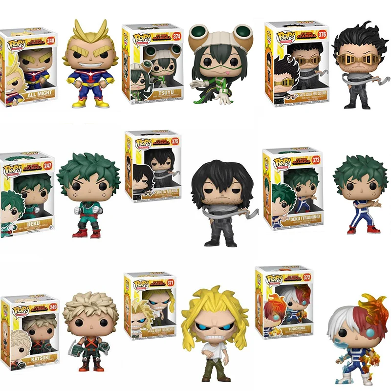 Японский персонаж Funko My Hero Academia Deku & Katsuki & All Might & TODOROKI Tsuyu, милая виниловая фигурка, коллекция моделей игрушек