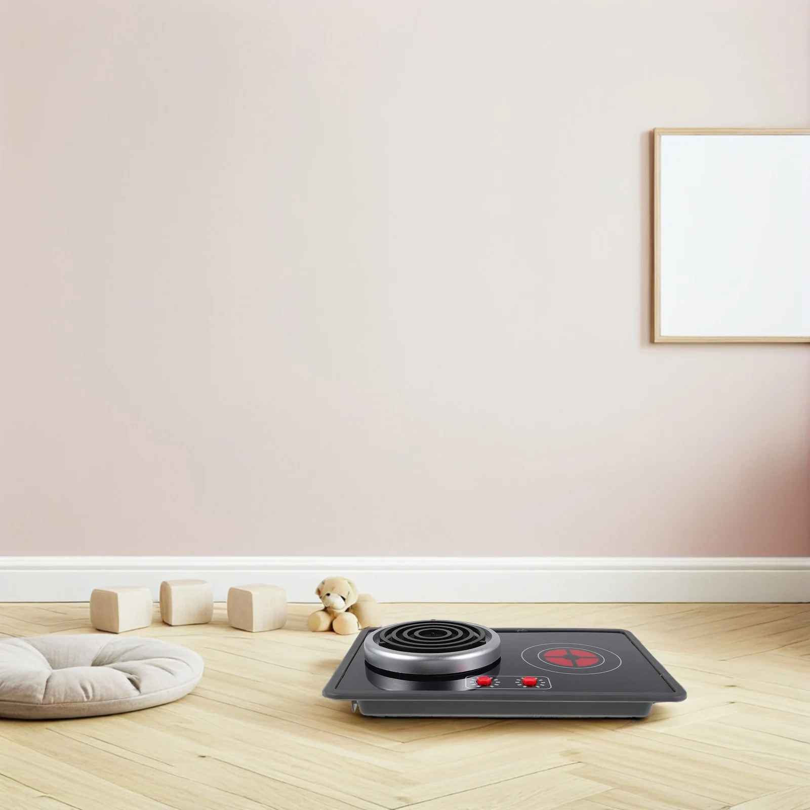 1 Set Kids Kitchen Accessories Realistic Induction Cooker For Toddlers Lights Sounds Pretend Play Mini Stove Role Play Cooking