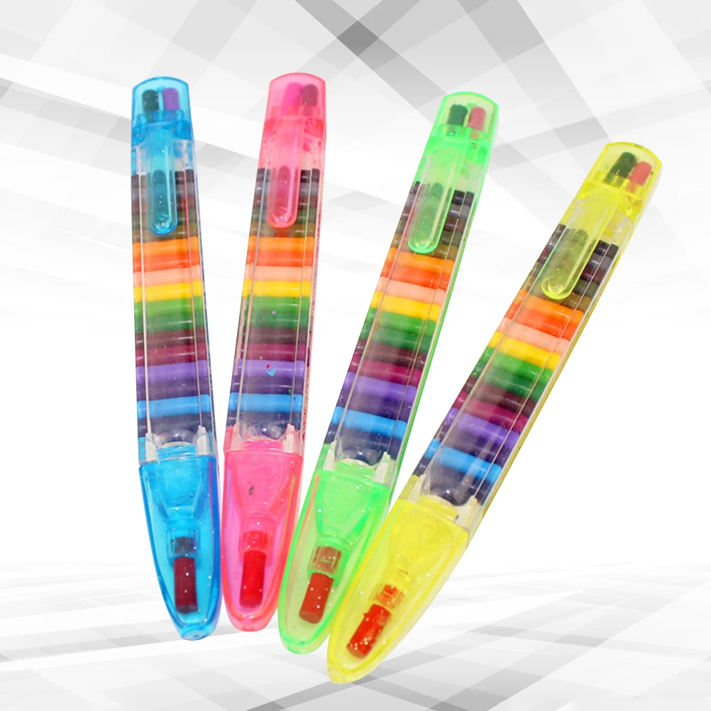 

4Pcs 20 Colors Kids Pastels Crayon Set Natural Wax Non Toxic Crayons for Creative Play Learning Art Class Use Crayons for Kids