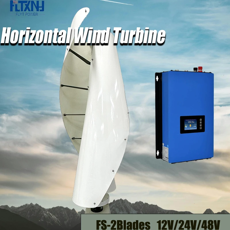 8000W High-Power Low-Speed Vertical Axis Wind Turbine 12V 24V 48V Off-grid 220V 230V Grid Connection Free Energy