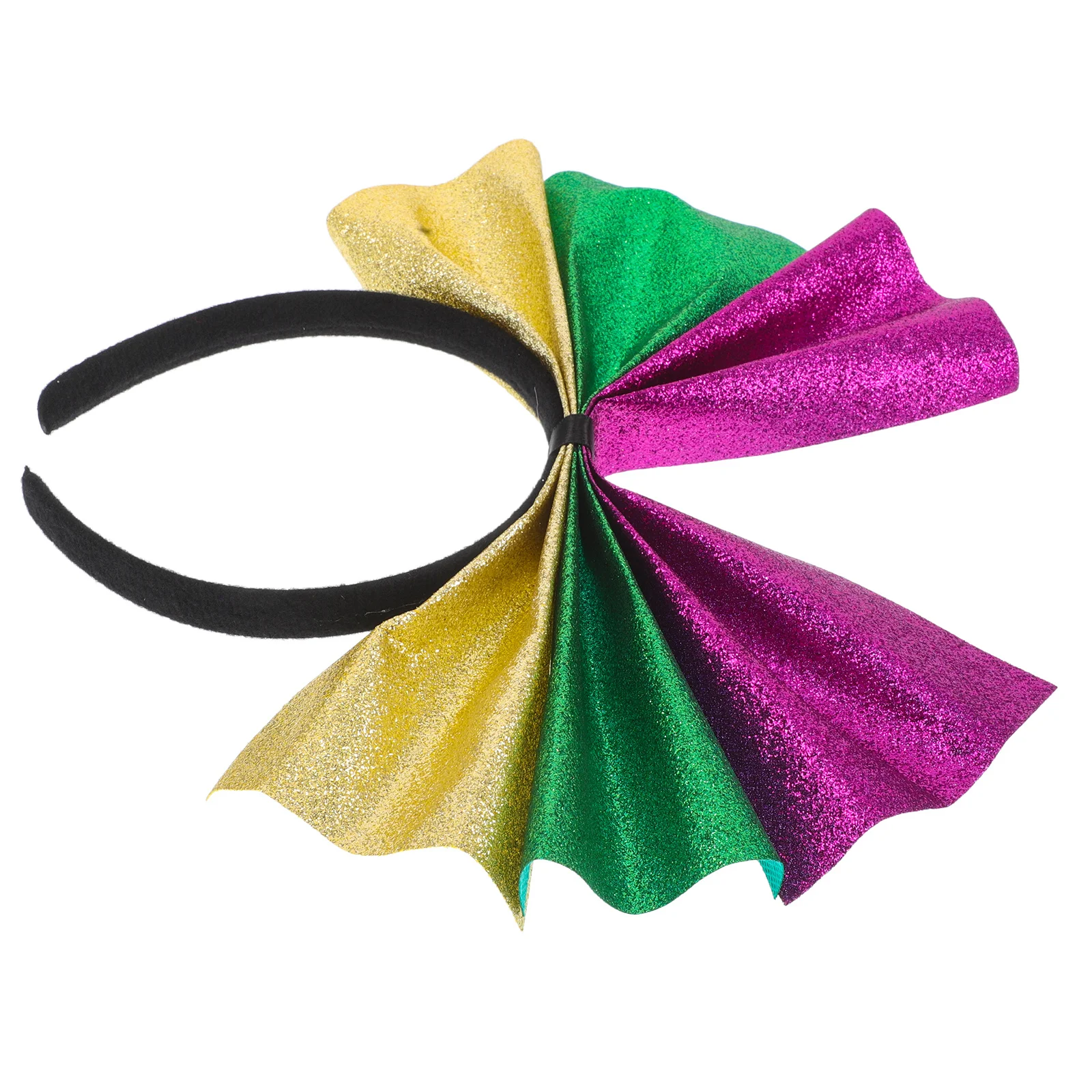 

Mardi Gras Headband For Women Carnival Party Wear Fabric Hair Accessory Mardi Gras Hairband Costume Headwear