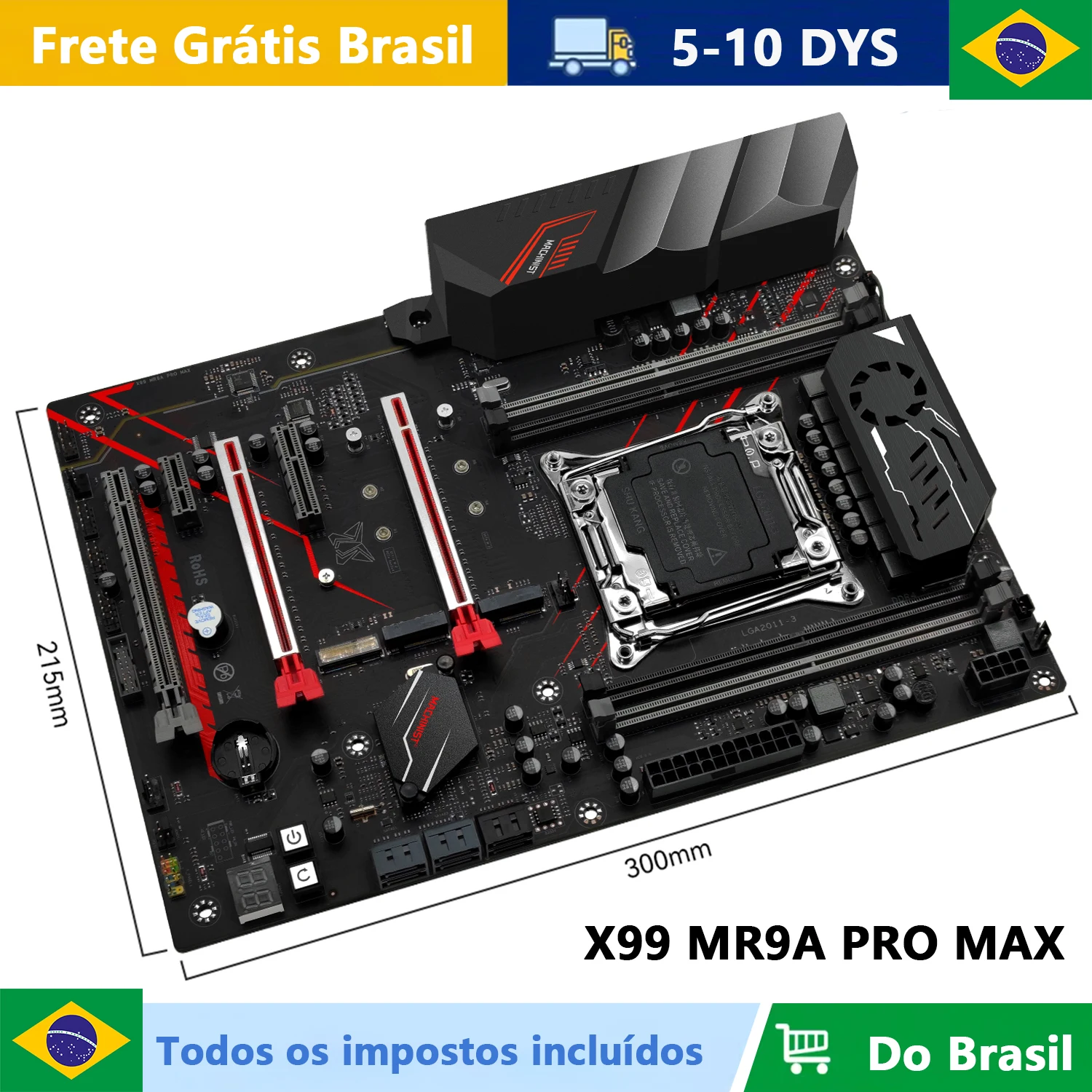 MR9A PRO MAX MACHINIST X99 ATX Motherboard Support LGA 2011-3 Xeon
