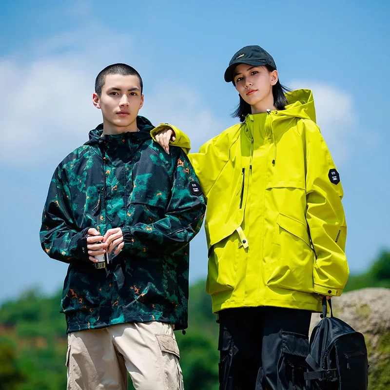 High Quality Spring Autumn New Outdoor Jacket Women's Men's Cargo Coats Large Size Windproof Waterproof Mountaineering Clothing