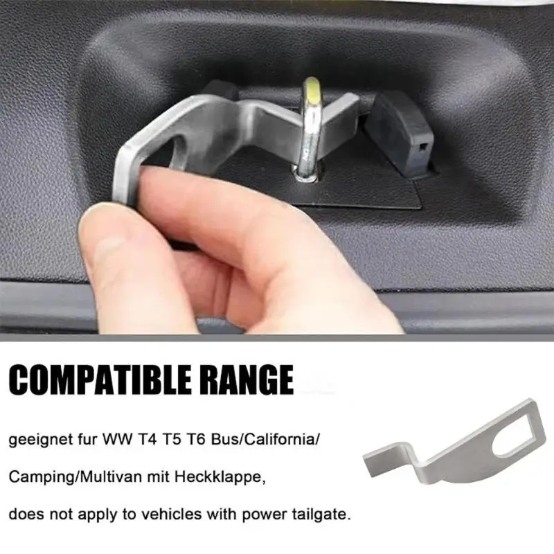 New Extended Metal Tow Hook Bracket Tailgate Extension Hanging Hook Heavy Duty Part For Van Rear Door Camping Modification