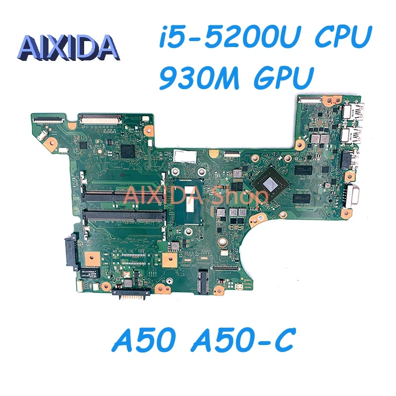 AIXIDA FAEPSY0 A3963A Mainboard For Toshiba TECRA A50 A50-C laptop Motherboard i5-5200U CPU 930M GPU DDR3L Full test